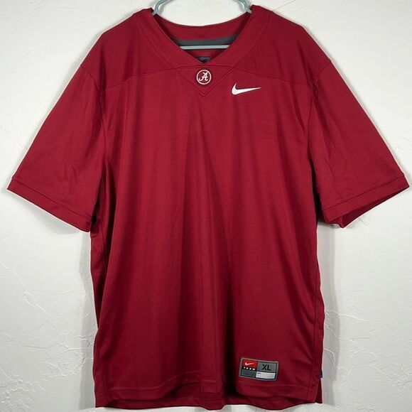 🔥🏈 Vintage NIKE Team ALABAMA CRIMSON TIDE Football Player Issue Pullover XL -E - Picture 1 of 8